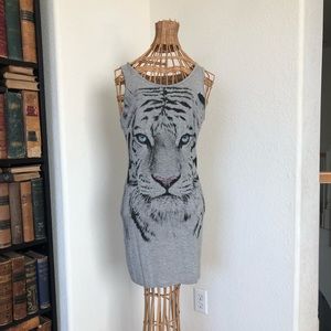 Graphic bodycon dress